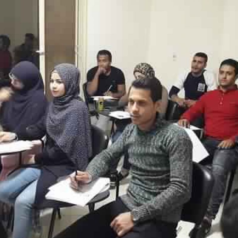 Pictures of participants in the human resources program