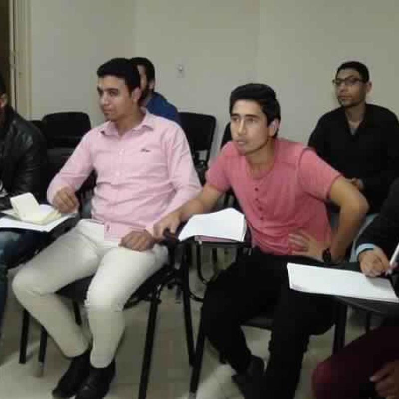 Pictures of participants in the human resources program