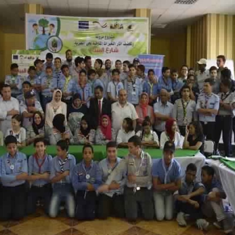 A group photo of youth at the end of the training program