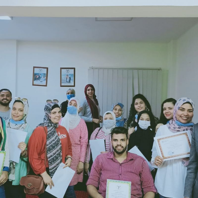 A group photo during the delivery of certificates