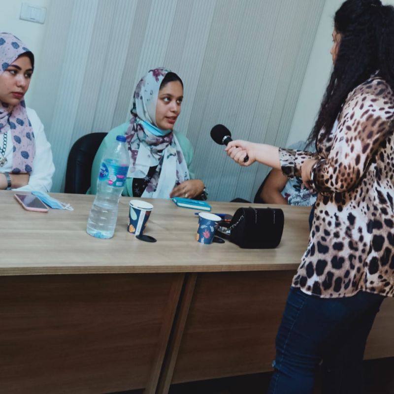  A photo during actual training as a presenter