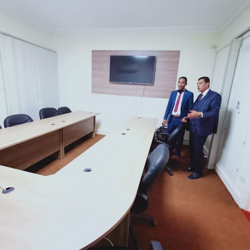 Visit of Mr. / El-Sayed El-Shazly - Head of the General Syndicate for Media, the training rooms of t